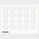 Witte Zodiac Ram Rainbow Sticker (Vel)