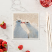 Witte zoenen stippen - Aanpasbare liefde Servetten (Insitu)