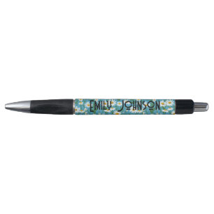 Witte zomerdagen met aangepaste naam pen