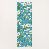 Witte zomerdaisies op aqua yogamat (Achterkant)