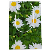 Witte zomerdaisy tuin medium cadeauzakje (Voorkant)