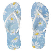 witte zomermaaltijd op blauw teenslippers (Voetbed)