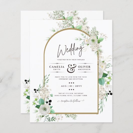 Witte Zomerrozen Smaragdgroene Groenery TROUW (Voorkant / Achterkant)