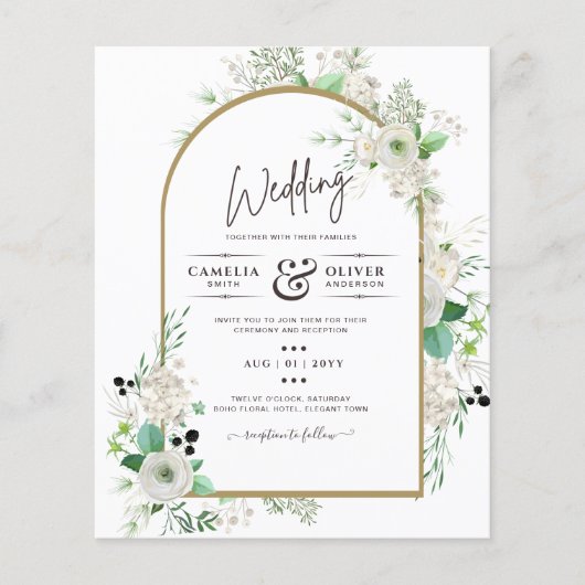 Witte Zomerrozen Smaragdgroene Groenery TROUW (Voorkant)