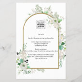 Witte Zomerrozen Smaragdgroene Groenery TROUW Flyer (Achterkant)