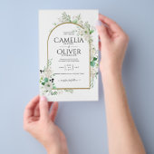 Witte Zomerrozen Smaragdgroene Groenery TROUW Flyer (Hand)