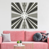 Witte Zon Canvas Afdruk (Insitu (Woonkamer))