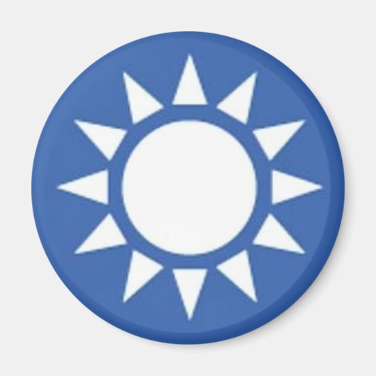 Witte Zon Magneet (Voorkant)