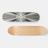 Witte zon persoonlijk skateboard (Horizontaal)
