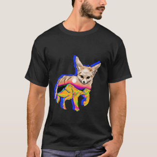 Witte Zonsondergang Woestijn Fennec T-shirt
