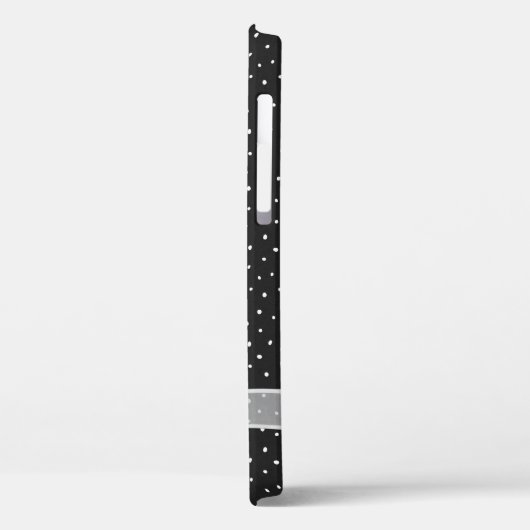 Witte zuivere boog op polka dots Case-Mate iPhone case (Achterkant / Links)