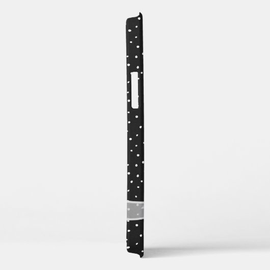 Witte zuivere boog op polka dots Case-Mate iPhone case (Achterkant / Rechts)