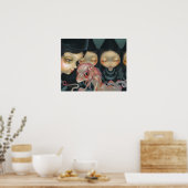 Witte zusters De Pet ART PRINT Halloween Dragon (Keuken)