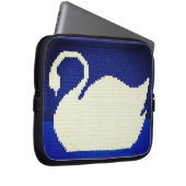 Witte Zwaan Artisan Haakprint Elektronica Tas (Voorkant Rechts)