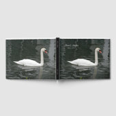 Witte zwaan bruiloft met naam gastenboek (Volledig)