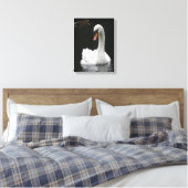 Witte Zwaan Canvasprint Canvas Afdruk (Insitu (Slaapkamer))