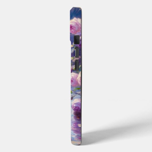 Witte Zwaan en Cygnet met Paarse Rozen Case-Mate iPhone Case (Achterkant / Links)