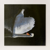 Witte zwaan legpuzzel (Horizontaal)