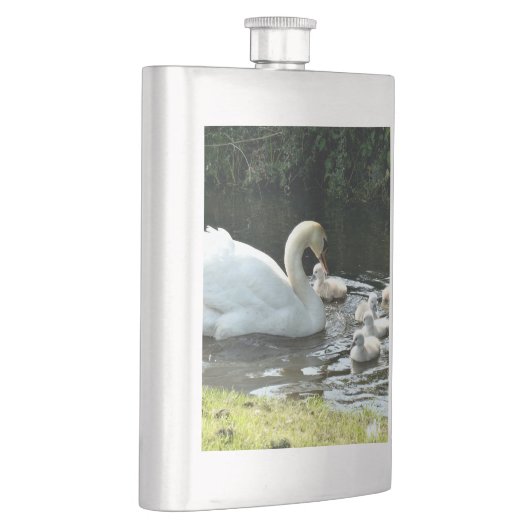 Witte zwaan met kippen flacon (Rechts)