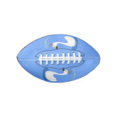 Witte zwaan met kroon cartoon american football (Voorkant)