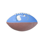 Witte zwaan met kroon cartoon american football (Gedraaid 90)