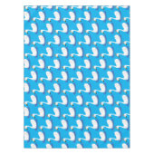 Witte zwaan met kroon cartoon tafelkleed (Voorkant)