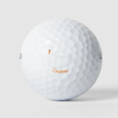 Witte Zwaan Ontwerp Golfballen (Voorkant)