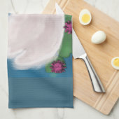 Witte Zwaan Schildering Handdoeken (Quarter Fold)