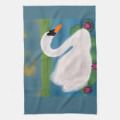 Witte Zwaan Schildering Handdoeken (Verticaal)