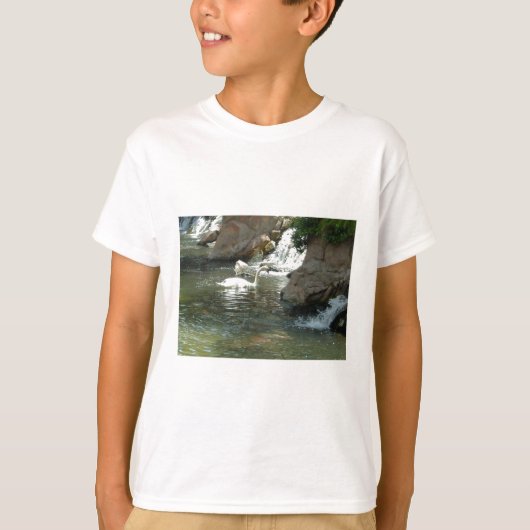 witte zwaan t-shirt (Voorkant)