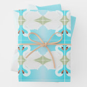 Witte zwaan = zomerdag inpakpapier vel (In situ)