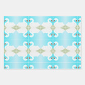 Witte zwaan = zomerdag inpakpapier vel (Voorkant)