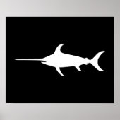 Witte zwaardvis poster (Voorkant)