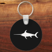 Witte zwaardvis sleutelhanger (Voorkant)