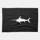 Witte zwaardvis theedoek (Horizontaal)