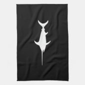 Witte zwaardvis theedoek (Verticaal)