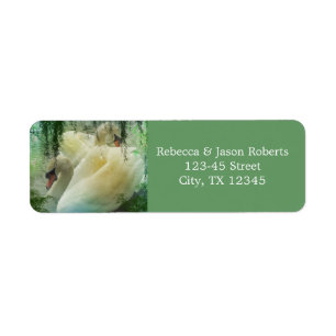 witte zwaluw bruiloft met een elegant zomermeer etiket