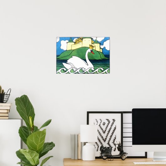 Witte Zwan uit de Tale van Tsar Saltan Poster (Thuiskantoor)