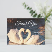 Witte Zwand Hartelijk dank Bedankkaart (Staand voorkant)