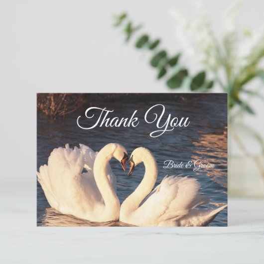 Witte Zwand Hartelijk dank Bedankkaart (Staand voorkant)