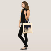 Witte zwanen bij Dusk Canvas tas (Voorkant (model))