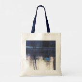 Witte zwanen bij Dusk Canvas tas (Achterkant)