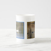 Witte zwanen Bone China Mok (Voorkant)