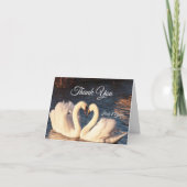 Witte Zwanen Dankkaart Bedankkaart (Voorkant)