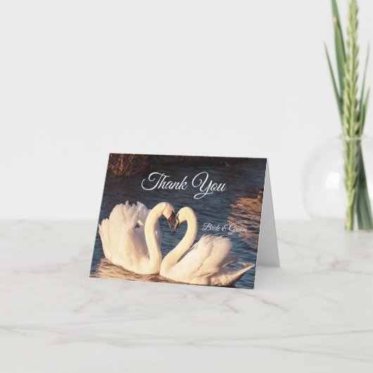 Witte Zwanen Dankkaart Bedankkaart (Voorkant)