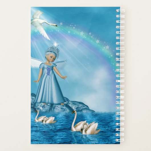 Witte zwanen en engel planner (Achterkant)