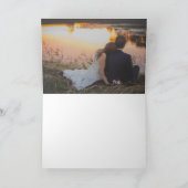 Witte zwanen getextureerd goud dank u gevouwen kaa kaart (Binnen)