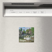 Witte zwanen in Brugge Magneet (Insitu (Vaatwasser))