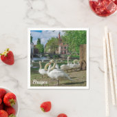 Witte zwanen in Brugge Servet (Insitu)