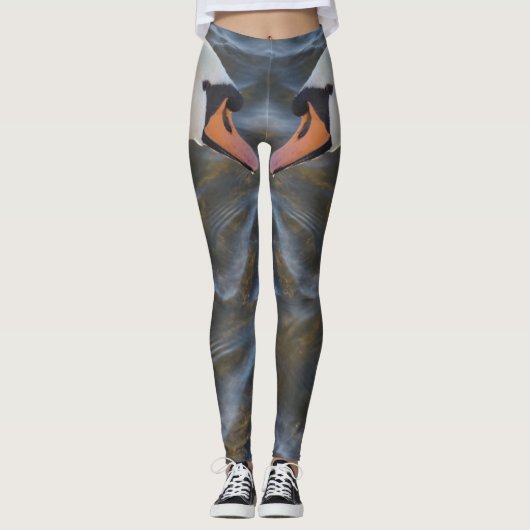 Witte zwanen Leggings (Voorkant)